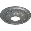 image11 38OD x 3 58ID x 1 18P Leaf Ceiling Medallion Fits Canopies up to 4 34Platinum Metallic Series