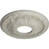 image11 38OD x 3 58ID x 1 18P Leaf Ceiling Medallion Fits Canopies up to 4 34Pot of Cream Crackle Flat Finish