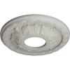 image11 38OD x 3 58ID x 1 18P Leaf Ceiling Medallion Fits Canopies up to 4 34Pot of Cream Flat Finish
