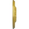 image11 38OD x 3 58ID x 1 18P Leaf Ceiling Medallion Fits Canopies up to 4 34Rich Gold Metallic Series