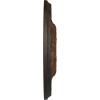 image11 38OD x 3 58ID x 1 18P Leaf Ceiling Medallion Fits Canopies up to 4 34Rust Metallic Series