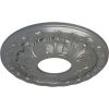 image11 38OD x 3 58ID x 1 18P Leaf Ceiling Medallion Fits Canopies up to 4 34Silver Metallic Series