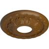 image11 38OD x 3 58ID x 1 18P Leaf Ceiling Medallion Fits Canopies up to 4 34Smokey Topaz Flat Finish