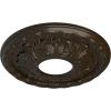 image11 38OD x 3 58ID x 1 18P Leaf Ceiling Medallion Fits Canopies up to 4 34Stone Hearth Crackle Flat Finish
