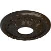 image11 38OD x 3 58ID x 1 18P Leaf Ceiling Medallion Fits Canopies up to 4 34Stone Hearth Flat Finish