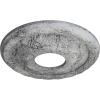 image11 38OD x 3 58ID x 1 18P Leaf Ceiling Medallion Fits Canopies up to 4 34Ultra Pure White Crackle Flat Finish