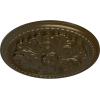 image16 78OD x 1 12P Swindon Ceiling Medallion Fits Canopies up to 2 78Brass Metallic Series