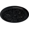 image16 78OD x 1 12P Swindon Ceiling Medallion Fits Canopies up to 2 78Jet Black Flat Finish