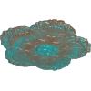 image25 58OD x 1P Shell Ceiling MedallionCopper Green Patina Metallic Series