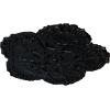 image25 58OD x 1P Shell Ceiling MedallionJet Black Flat Finish