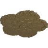 image25 58OD x 1P Shell Ceiling MedallionMississippi Mud Flat Finish