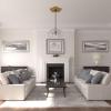 image25 58OD x 1P Shell Ceiling MedallionPharaohs Gold Metallic Series