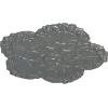 image25 58OD x 1P Shell Ceiling MedallionPlatinum Metallic Series