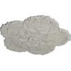 image25 58OD x 1P Shell Ceiling MedallionPot of Cream Flat Finish
