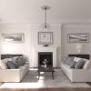 image25 58OD x 1P Shell Ceiling MedallionPot of Cream Flat Finish
