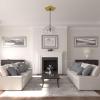 image25 58OD x 1P Shell Ceiling MedallionRich Gold Metallic Series