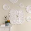 image29OD x 3 58ID x 1 38P Flower Ceiling Medallion Fits Canopies up to 6 14Factory Primed