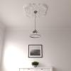 image29OD x 3 58ID x 1 38P Flower Ceiling Medallion Fits Canopies up to 6 14Factory Primed