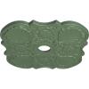 image29OD x 3 58ID x 1 38P Flower Ceiling Medallion Fits Canopies up to 6 14HandPainted Athenian Green