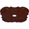 image29OD x 3 58ID x 1 38P Flower Ceiling Medallion Fits Canopies up to 6 14HandPainted Brushed Mahogany