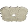 image29OD x 3 58ID x 1 38P Flower Ceiling Medallion Fits Canopies up to 6 14HandPainted Clear Yellow