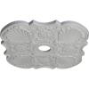 image29OD x 3 58ID x 1 38P Flower Ceiling Medallion Fits Canopies up to 6 14HandPainted Frost