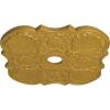 image29OD x 3 58ID x 1 38P Flower Ceiling Medallion Fits Canopies up to 6 14HandPainted Iridescent Gold
