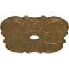 image29OD x 3 58ID x 1 38P Flower Ceiling Medallion Fits Canopies up to 6 14HandPainted Pale Gold