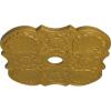 image29OD x 3 58ID x 1 38P Flower Ceiling Medallion Fits Canopies up to 6 14HandPainted Pharaohs Gold