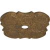image29OD x 3 58ID x 1 38P Flower Ceiling Medallion Fits Canopies up to 6 14HandPainted Rubbed Bronze