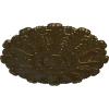 image31OD x 1 12P Durham Ceiling Medallion Fits Canopies up to 4 14HandPainted Brass
