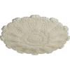 image31OD x 1 12P Durham Ceiling Medallion Fits Canopies up to 4 14HandPainted Clear Yellow