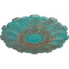 image31OD x 1 12P Durham Ceiling Medallion Fits Canopies up to 4 14HandPainted Copper Green Patina