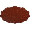 image31OD x 1 12P Durham Ceiling Medallion Fits Canopies up to 4 14HandPainted Firebrick