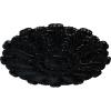 image31OD x 1 12P Durham Ceiling Medallion Fits Canopies up to 4 14HandPainted Jet Black