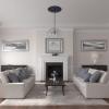 image31OD x 1 12P Durham Ceiling Medallion Fits Canopies up to 4 14HandPainted Midnight Dream