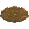 image31OD x 1 12P Durham Ceiling Medallion Fits Canopies up to 4 14HandPainted Pale Gold
