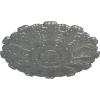 image31OD x 1 12P Durham Ceiling Medallion Fits Canopies up to 4 14HandPainted Silver