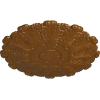 image31OD x 1 12P Durham Ceiling Medallion Fits Canopies up to 4 14HandPainted Smokey Topaz