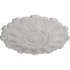 image31OD x 1 12P Durham Ceiling Medallion Fits Canopies up to 4 14HandPainted Ultra Pure White