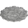 image31OD x 1 12P Durham Ceiling Medallion Fits Canopies up to 4 14HandPainted Ultra Pure White Crackle