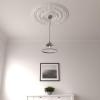 image33 78OD x 1 38P Dauphine Ceiling Medallion Fits Canopies up to 13 14Factory Primed