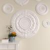 image33 78OD x 1 38P Dauphine Ceiling Medallion Fits Canopies up to 13 14Factory Primed