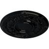 image33 78OD x 1 38P Dauphine Ceiling Medallion Fits Canopies up to 13 14HandPainted Black Pearl