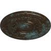 image33 78OD x 1 38P Dauphine Ceiling Medallion Fits Canopies up to 13 14HandPainted Bronze Blue Patina