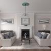 image33 78OD x 1 38P Dauphine Ceiling Medallion Fits Canopies up to 13 14HandPainted Copper Green Patina