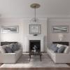 image33 78OD x 1 38P Dauphine Ceiling Medallion Fits Canopies up to 13 14HandPainted Gobi Desert Crackle