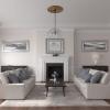 image33 78OD x 1 38P Dauphine Ceiling Medallion Fits Canopies up to 13 14HandPainted Pale Gold