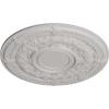 image33 78OD x 1 38P Dauphine Ceiling Medallion Fits Canopies up to 13 14HandPainted Ultra Pure White