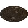 image33 78OD x 1 38P Dauphine Ceiling Medallion Fits Canopies up to 13 14Handpainted Stone Hearth Crackle